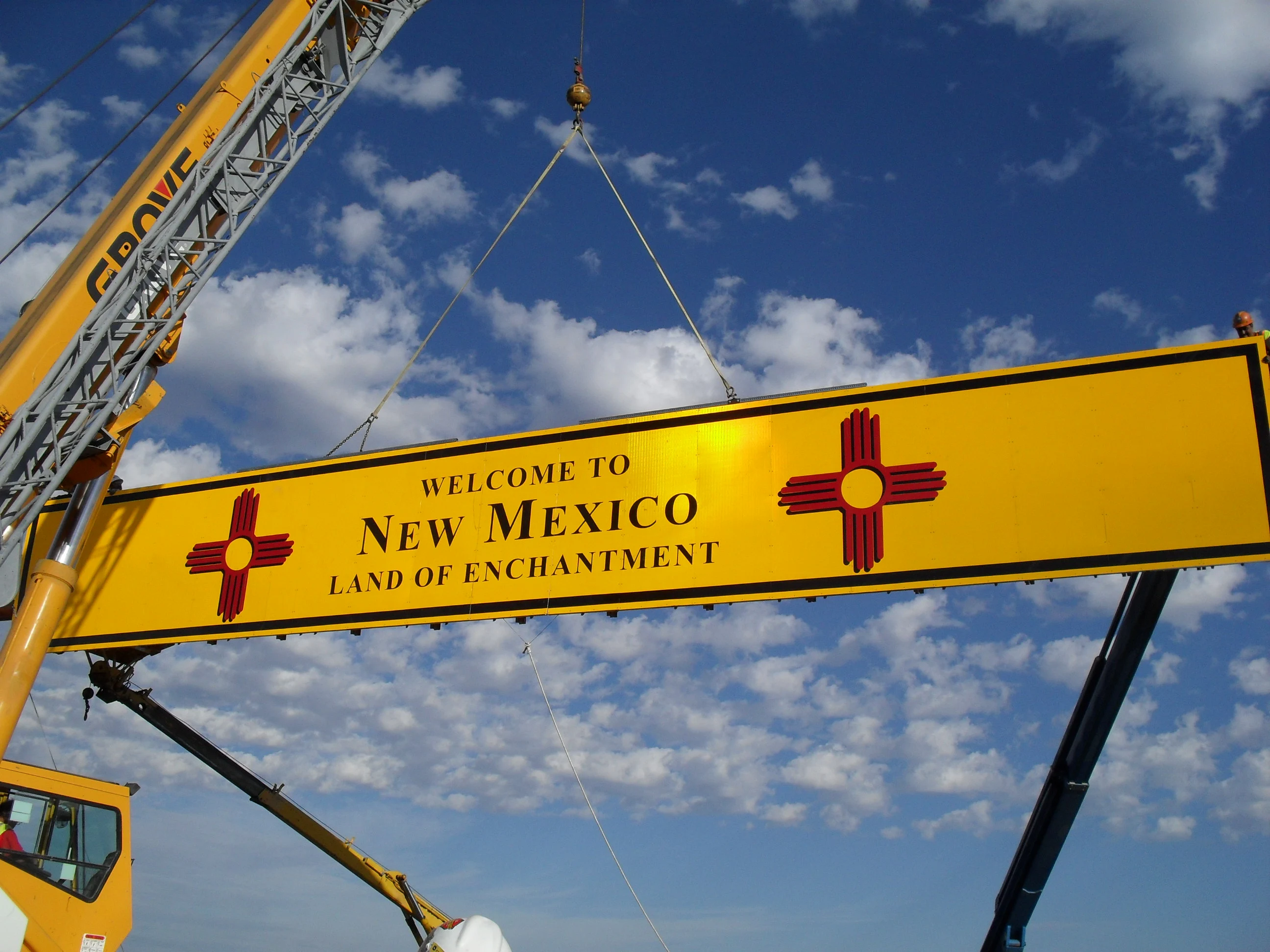 Welcome to NM sign